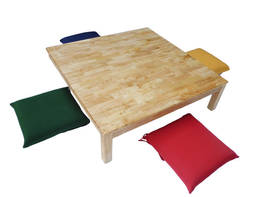 Square Low Table and 4 Cushions