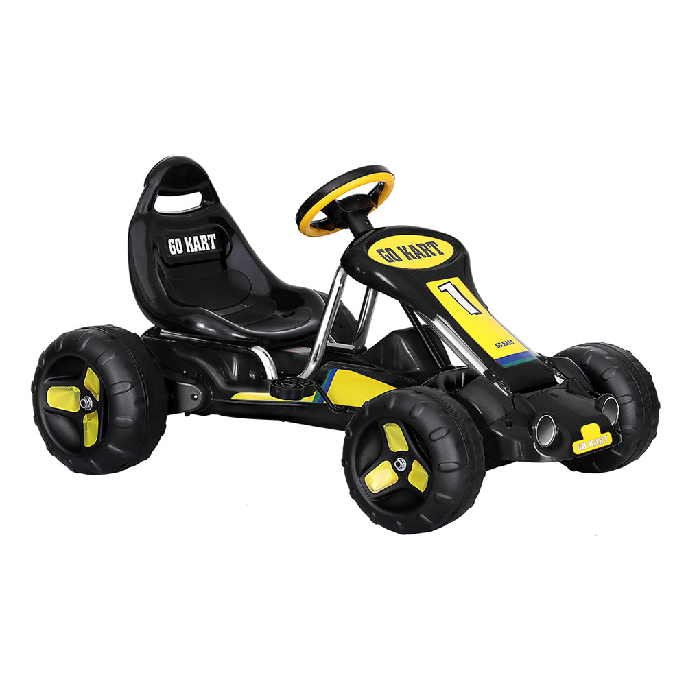 Pedal Go Kart Ride On Toys Racing Car Plastic Tyre Black