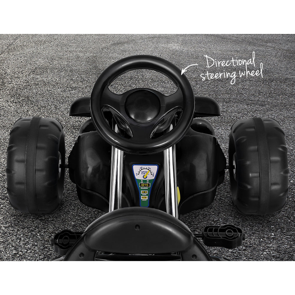 Pedal Go Kart Ride On Toys Racing Car Plastic Tyre Black