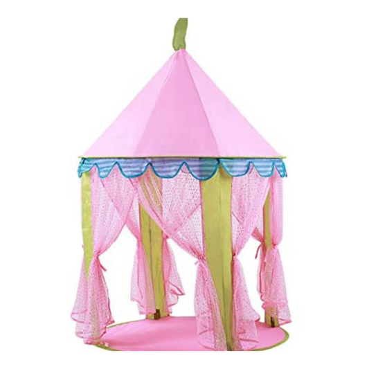 Princess Indoor Castle Playhouse Toy Play Tent for Kids Toddlers with Mat Floor and Carry Bag (Pink)