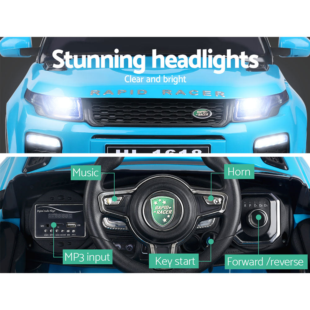 Electric Ride On Car SUV Range Rover-inspired Toy Cars Remote 12V Blue