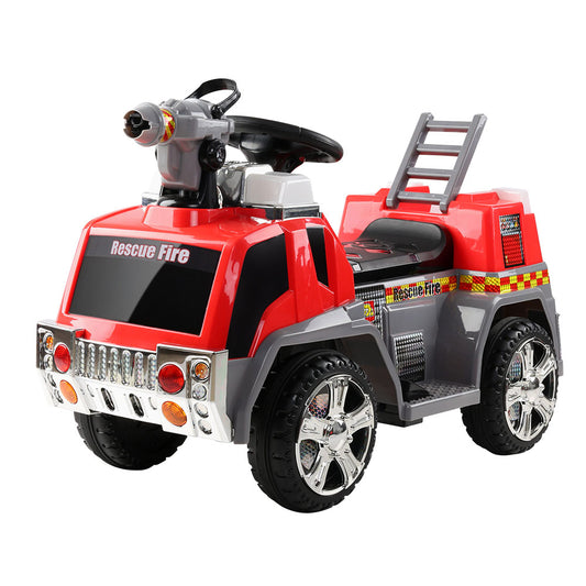 Electric Ride On Car Fire Engine Fighting Truck Toy Cars 6V Red