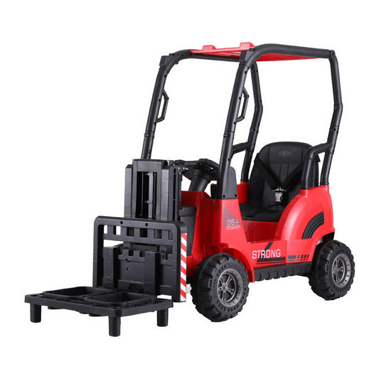 Electric Ride On Car Forklift Loader Toys Cars Horn Remote 12V Red