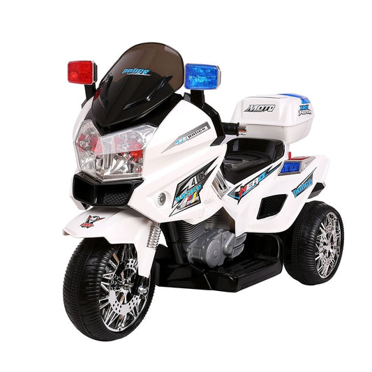 Electric Ride On Patrol Police Motorcycle / Motorbike BMW-Inspired S1K 6V Battery White