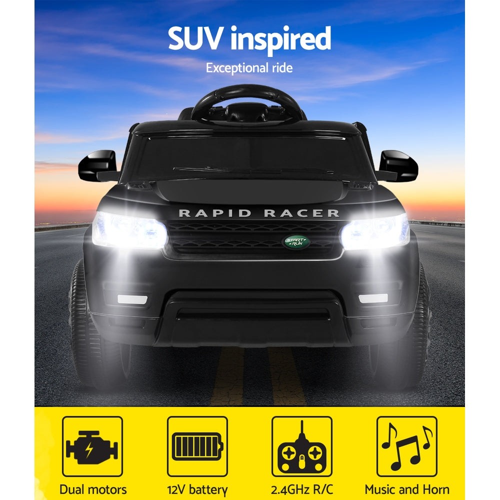 Electric Ride On Car SUV Range Rover-inspired Cars Remote 12V Black