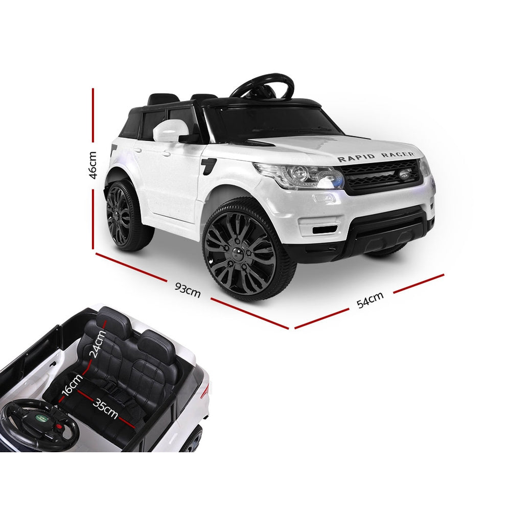 Electric Ride On Car SUV Range Rover-inspired Cars Remote 12V White