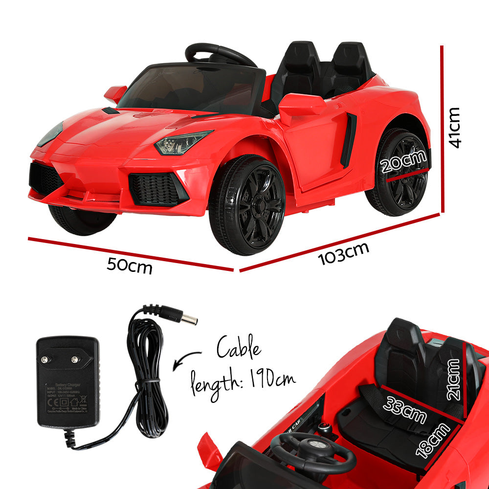 Electric Ride On Car Ferrari-Inspired Toy Cars Remote 12V Red