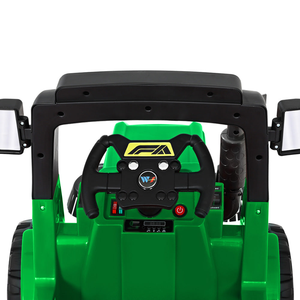 Electric Ride On Car Street Sweeper Truck Toy Cars Remote 12V Green