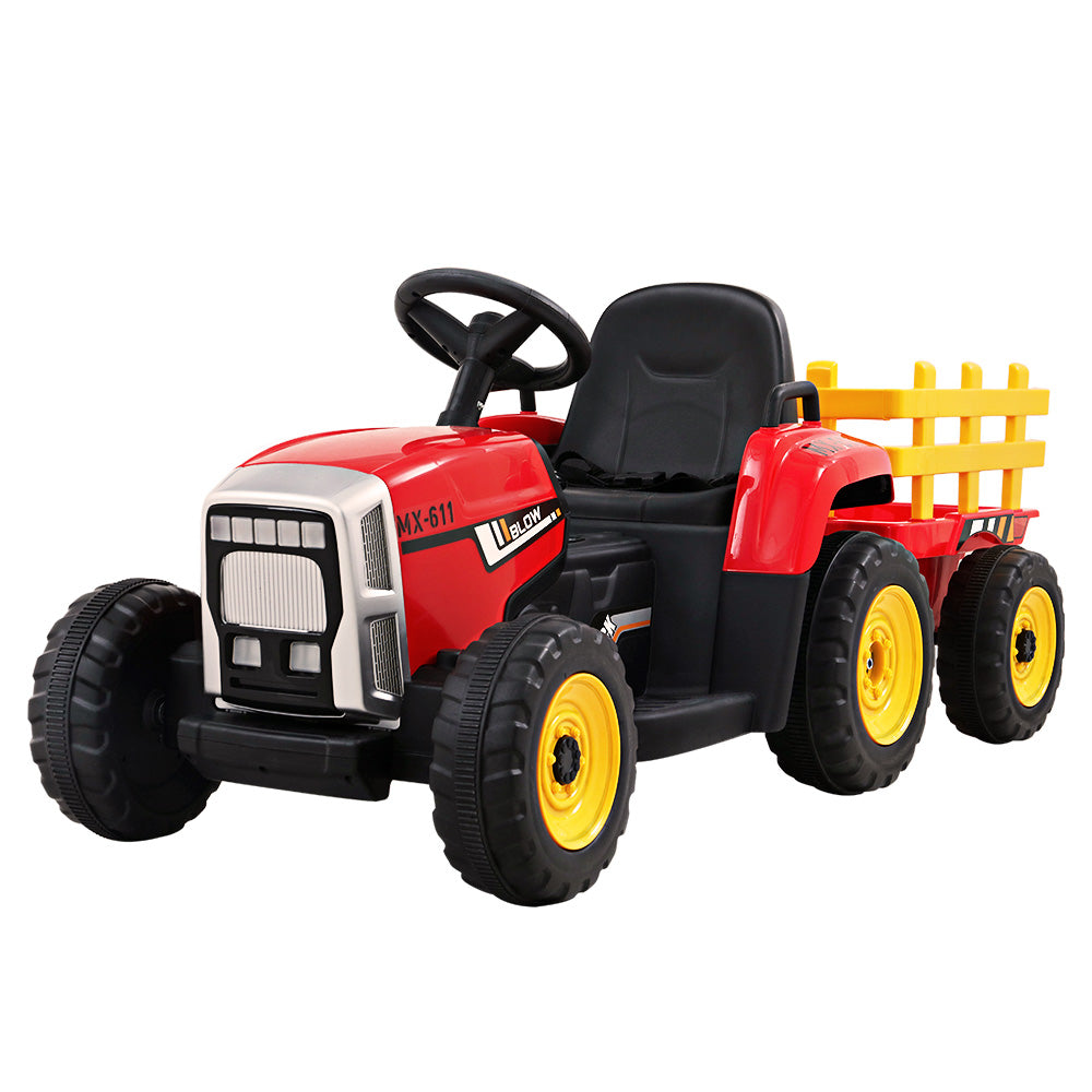 Electric Ride On Car Tractor Toy Cars 12V Red