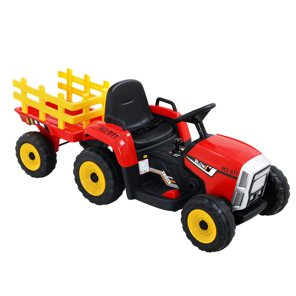 Electric Ride On Car Tractor Toy Cars 12V Red