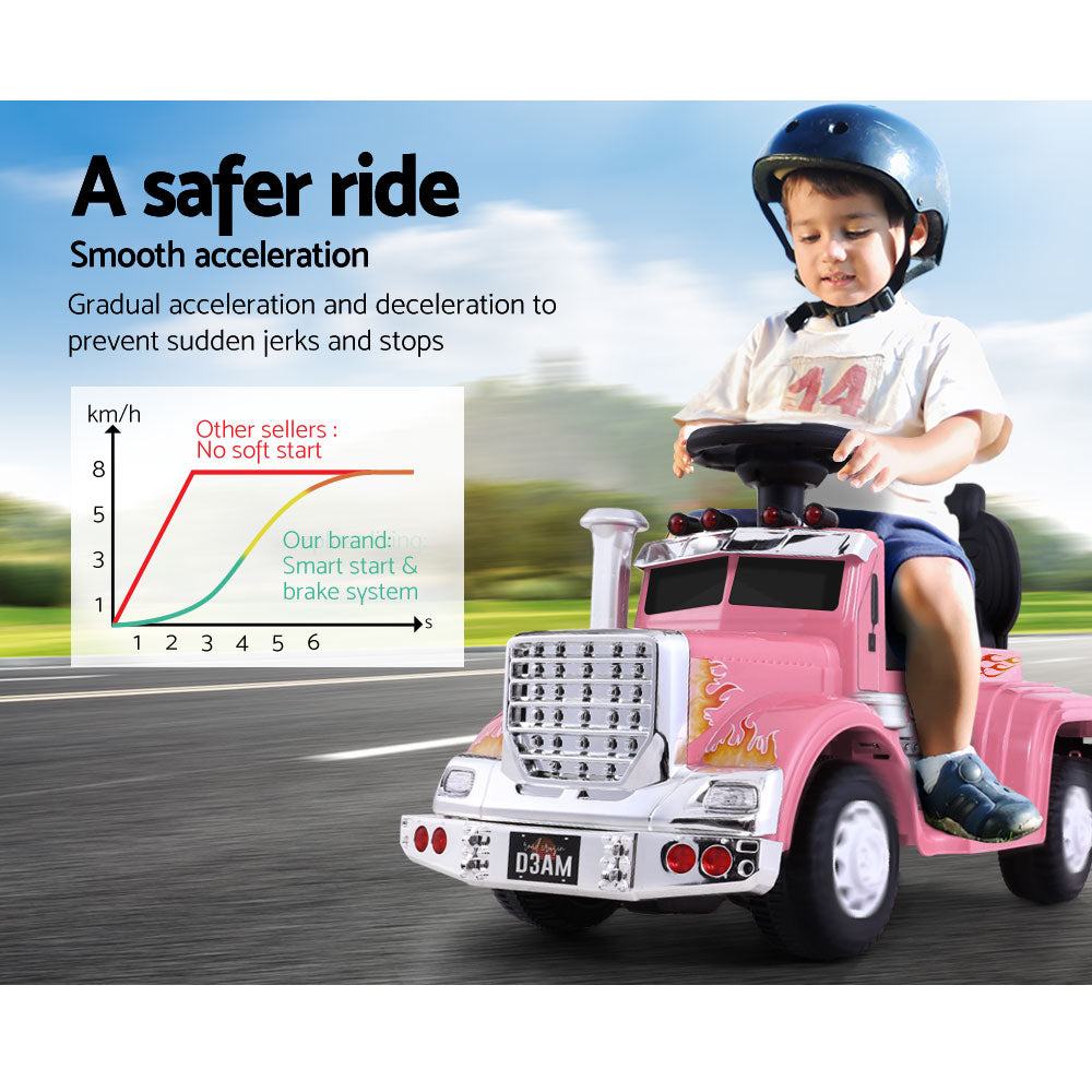 Electric Ride On Car Truck Motorcycle Motorbike Toy Cars 6V Pink