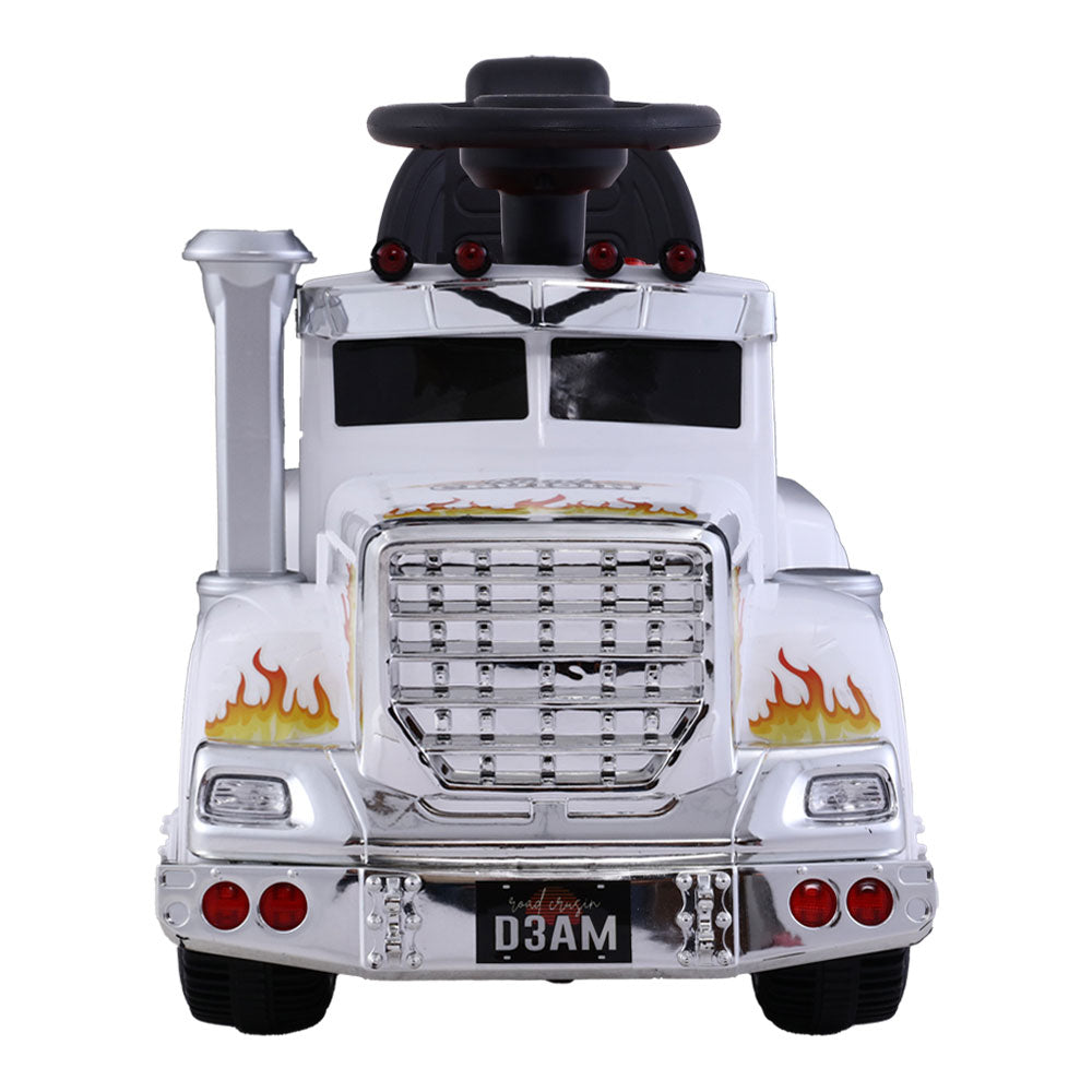 Electric Ride On Car Truck Motorcycle Motorbike Toy Cars 6V White