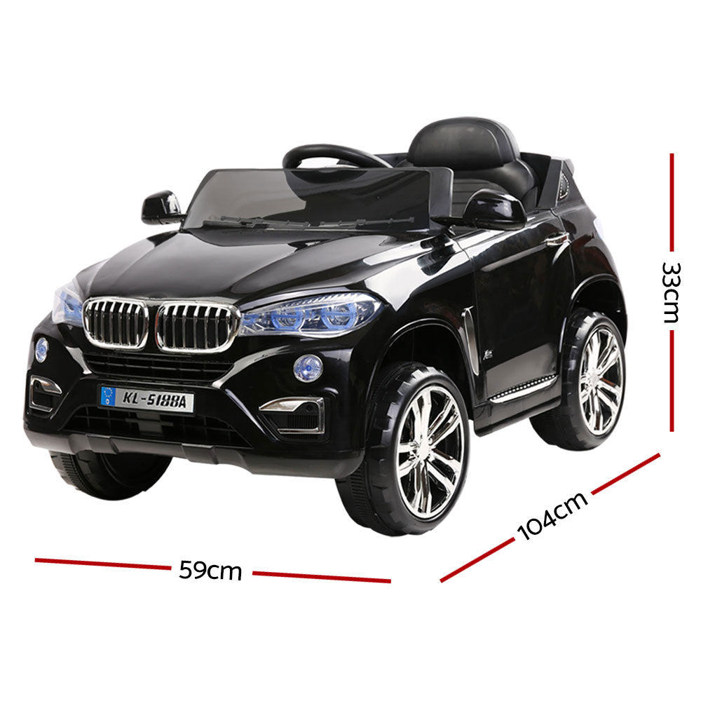 Electric Ride On Car SUV BMW-Inspired X5 Toy Cars Remote 6V Black