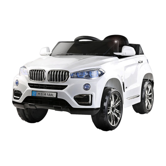 Electric Ride On Car SUV BMW-Inspired X5 Toy Cars Remote 6V White