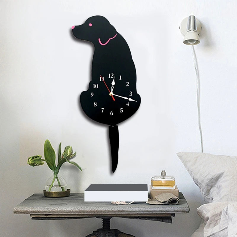 Dog Wall Clock Bedroom's Decor