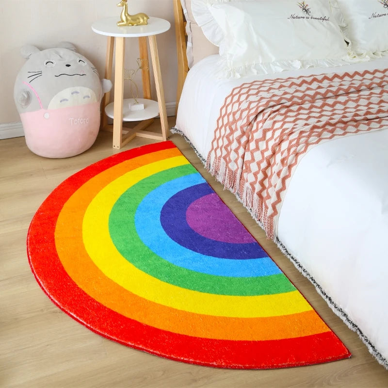 Cute Semicircle Children Bedside Rugs