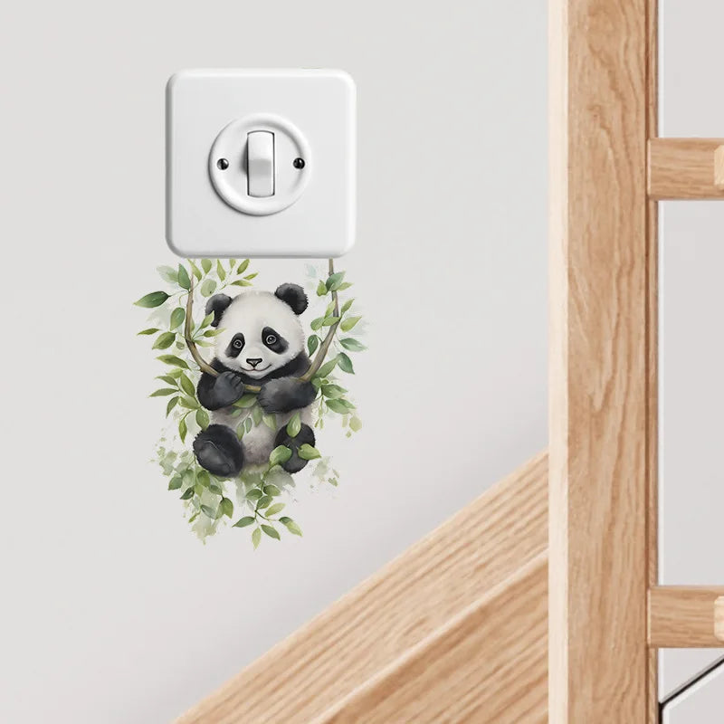 Cute Animals Children's Bedroom Decorative Light Switch Self-Adhesive Wall Stickers