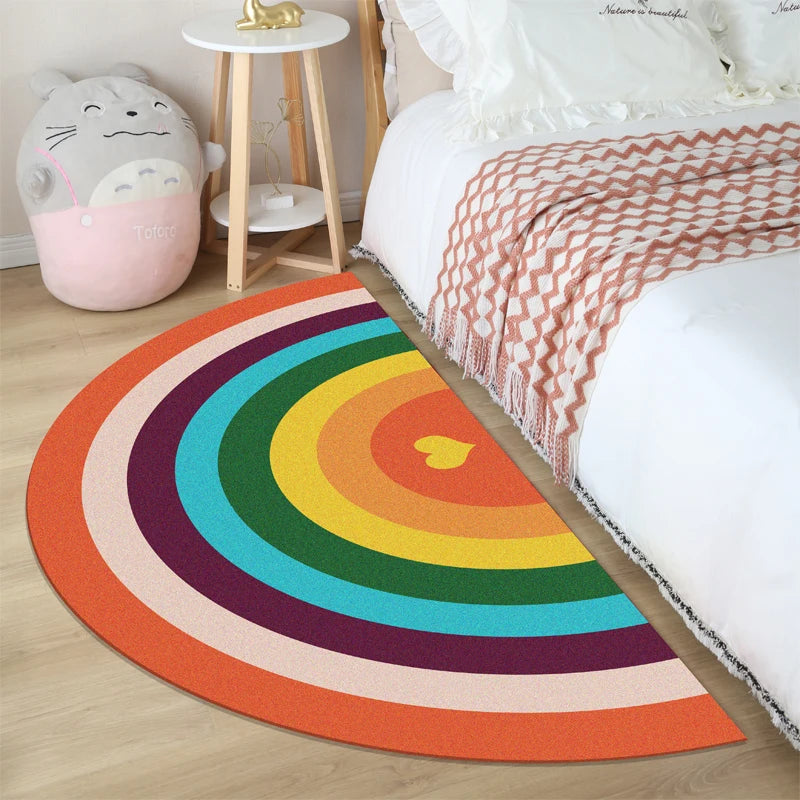 Cute Semicircle Children Bedside Rugs