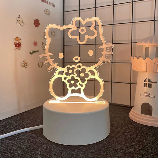 Hello Kitty KEROKERO KEROPPI My melody Kawaii Bedside Night Light