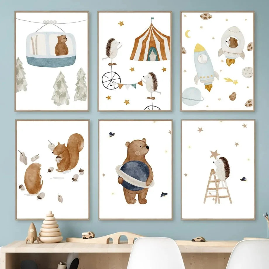 Cute Animal Wall Art