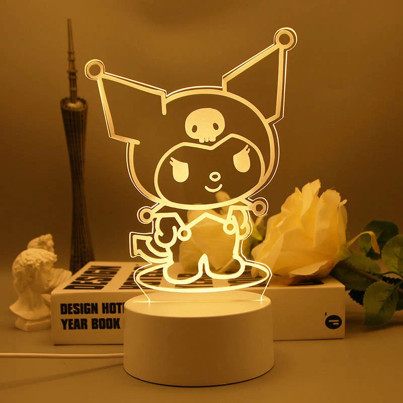 Hello Kitty KEROKERO KEROPPI My melody Kawaii Bedside Night Light