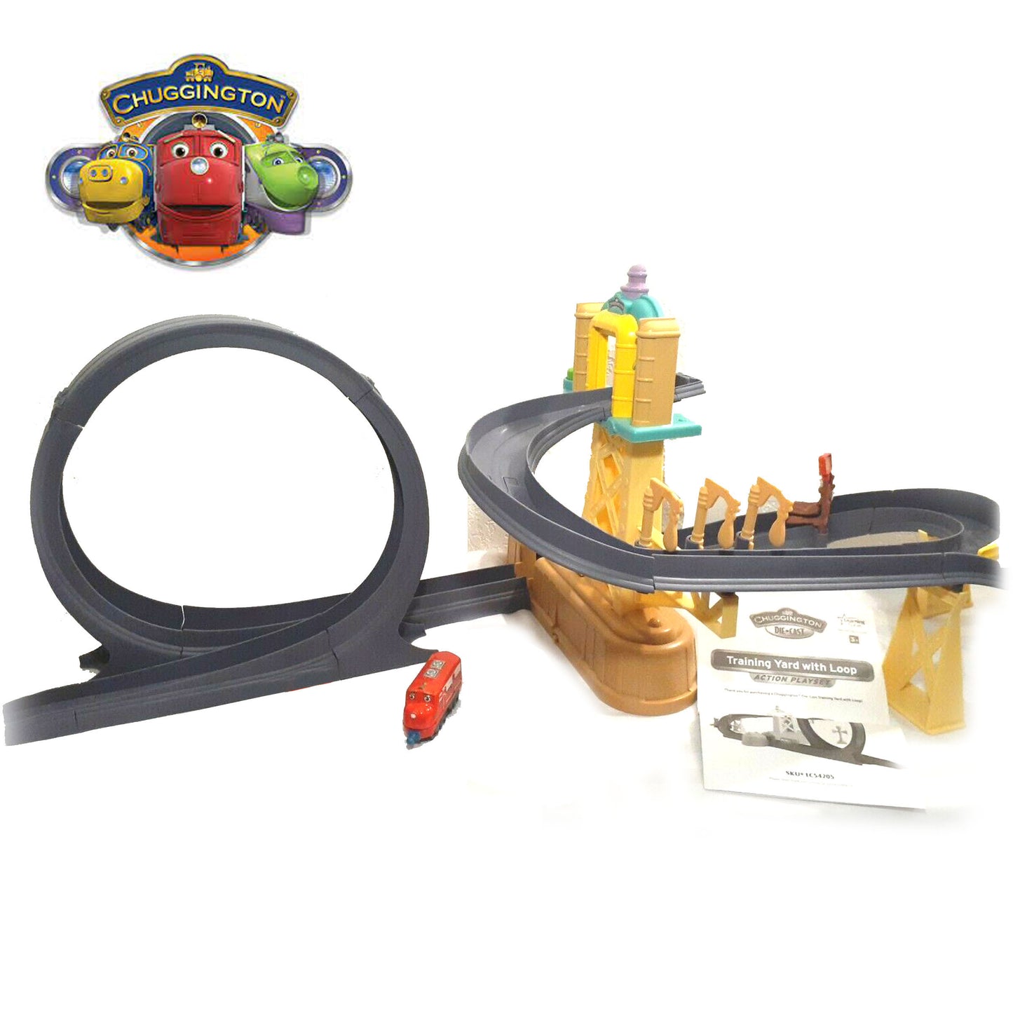 Train Motorised Training Yard Loop Ready to Play Set with Diecast Wilson