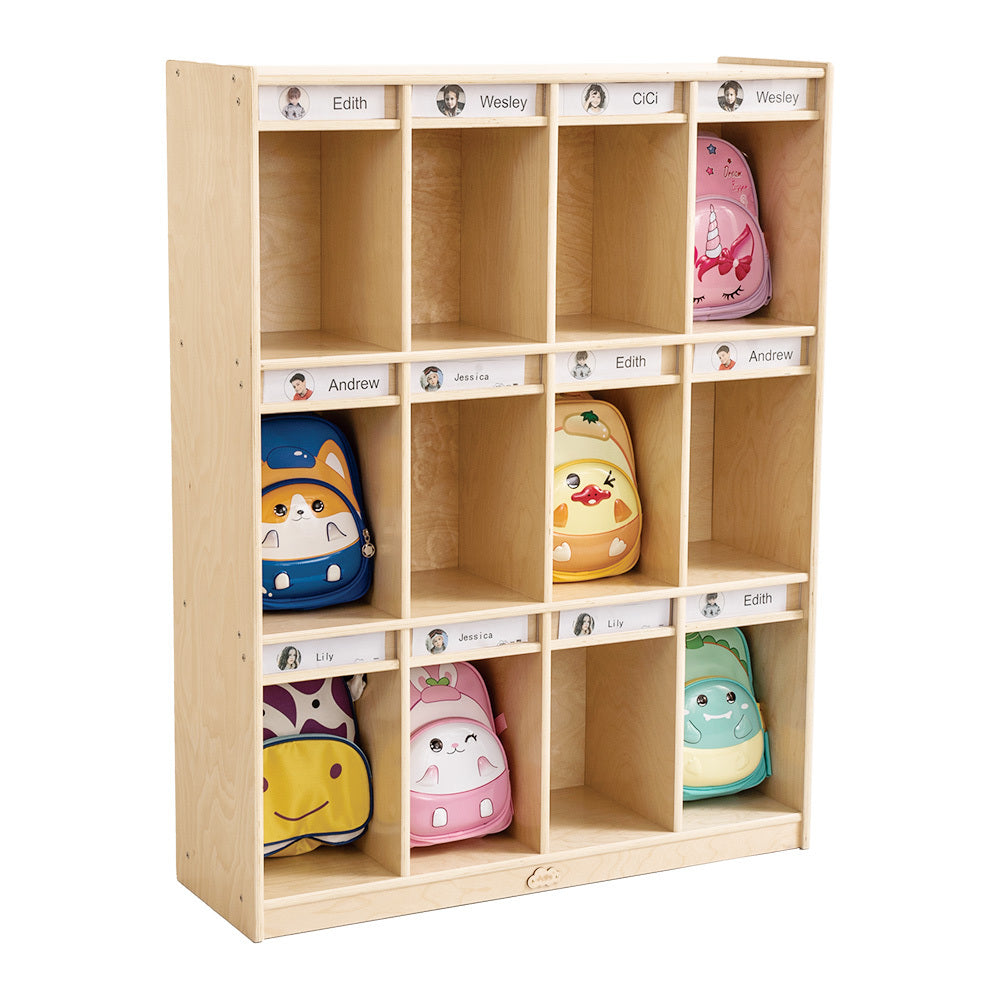 12 Cubbies Bag Locker Storage Cabinet