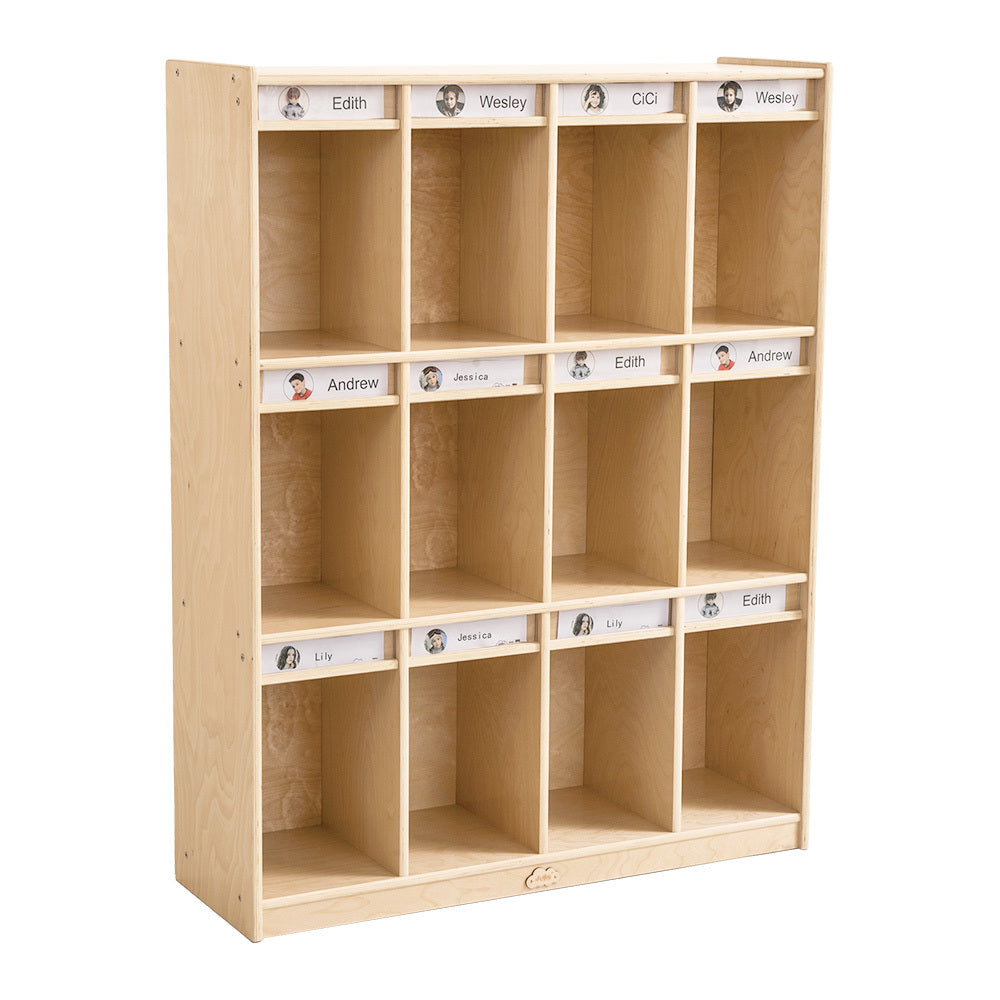 12 Cubbies Bag Locker Storage Cabinet