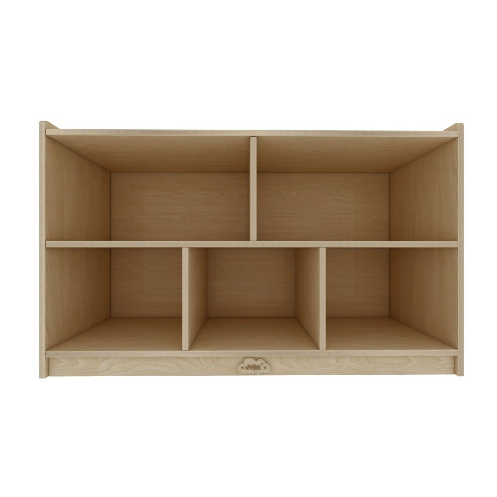 5 Cubby Cabinet Kids Bookshelf Organiser Storage - H60.5cm