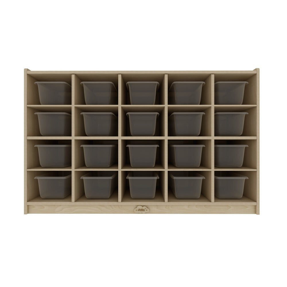 20 Cubby Cabinet Kids Bookshelf Organiser Storage