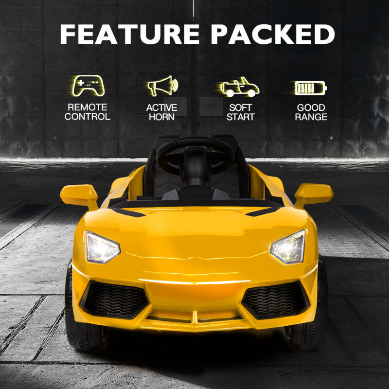 Ride-On Car LAMBORGHINI Inspired - Electric Battery Remote Yellow