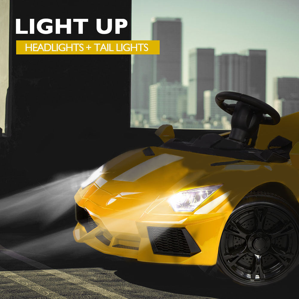 Ride-On Car LAMBORGHINI Inspired - Electric Battery Remote Yellow