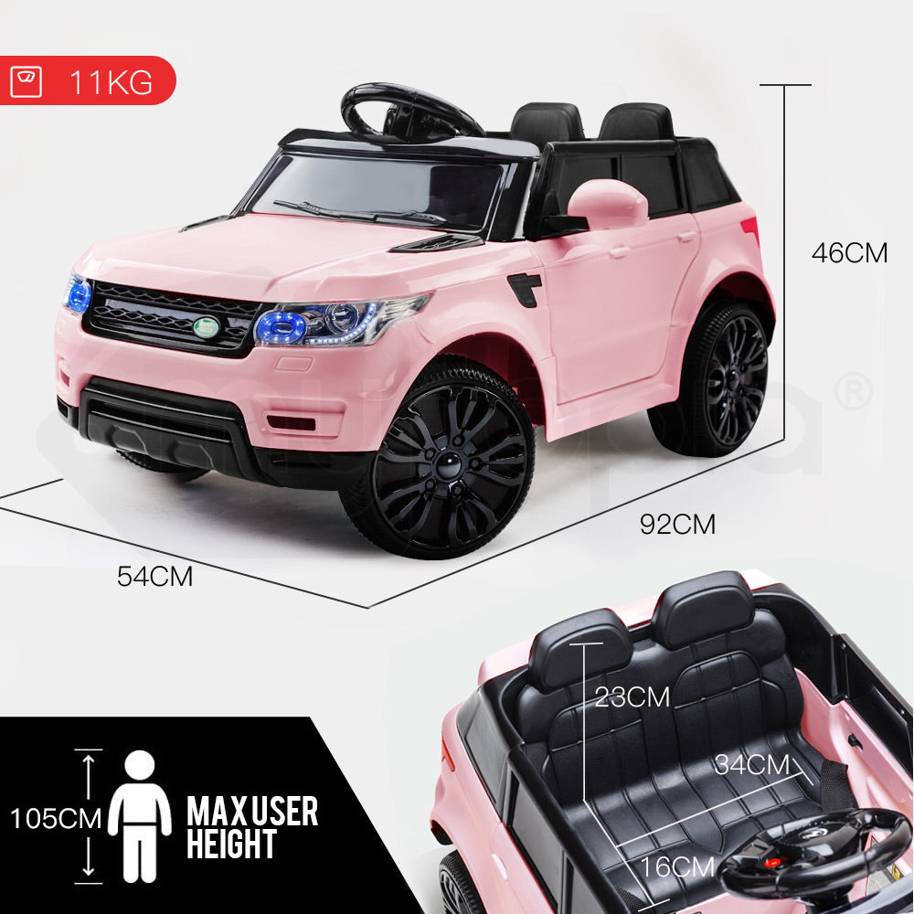 Ride-On Car Electric Battery Children's Toy Powered w/ Remote 12V Pink