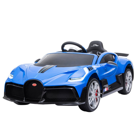 Licensed Bugatti Kids Electric Ride On Car - Blue