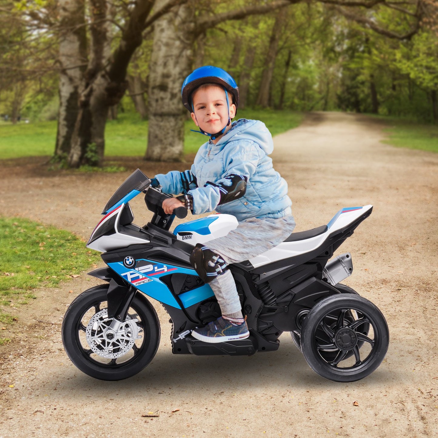 BMW Hp4 Race Kids Ride-on Motorbike In Blue