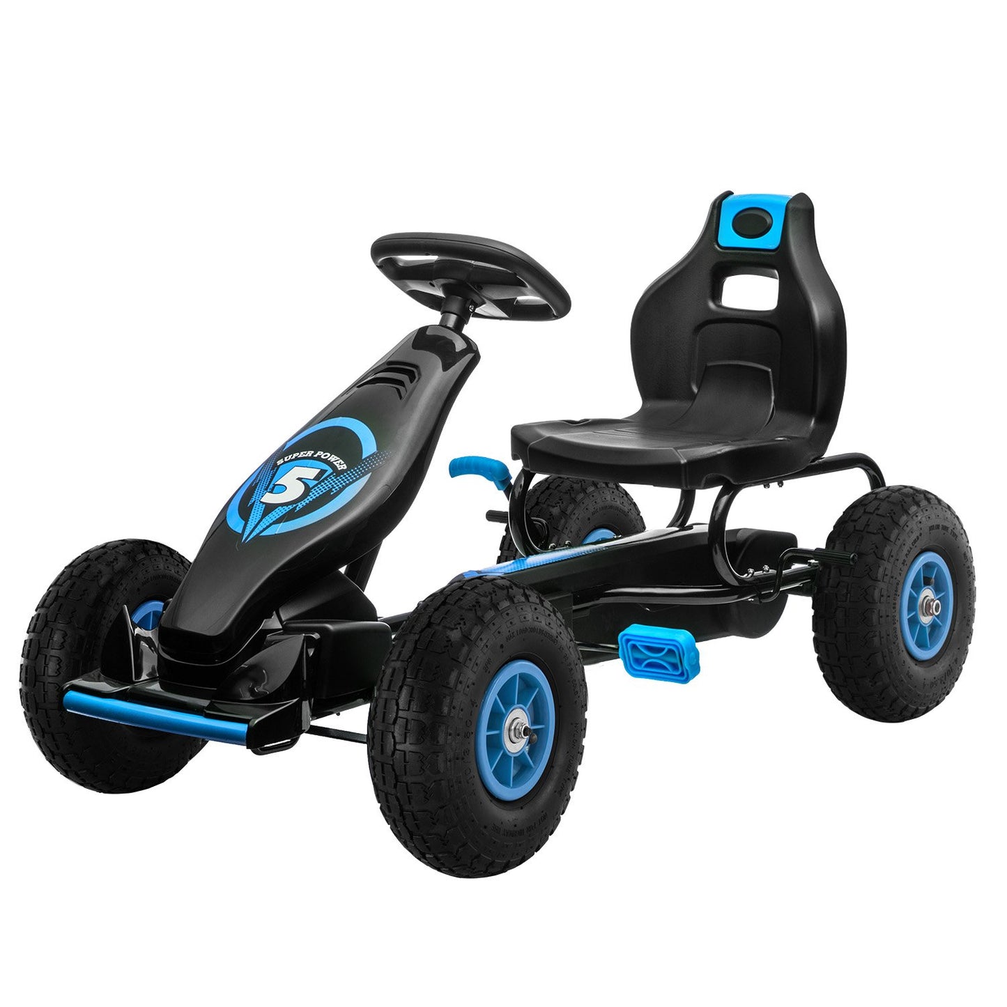 G18 Kids Ride On Pedal Go Kart - Blue