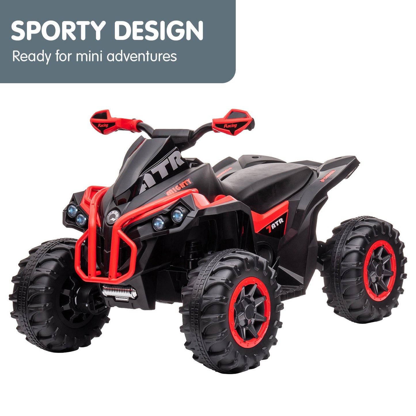 GTS99 Kids Electric Ride On Quad Bike Toy ATV 50W - Red