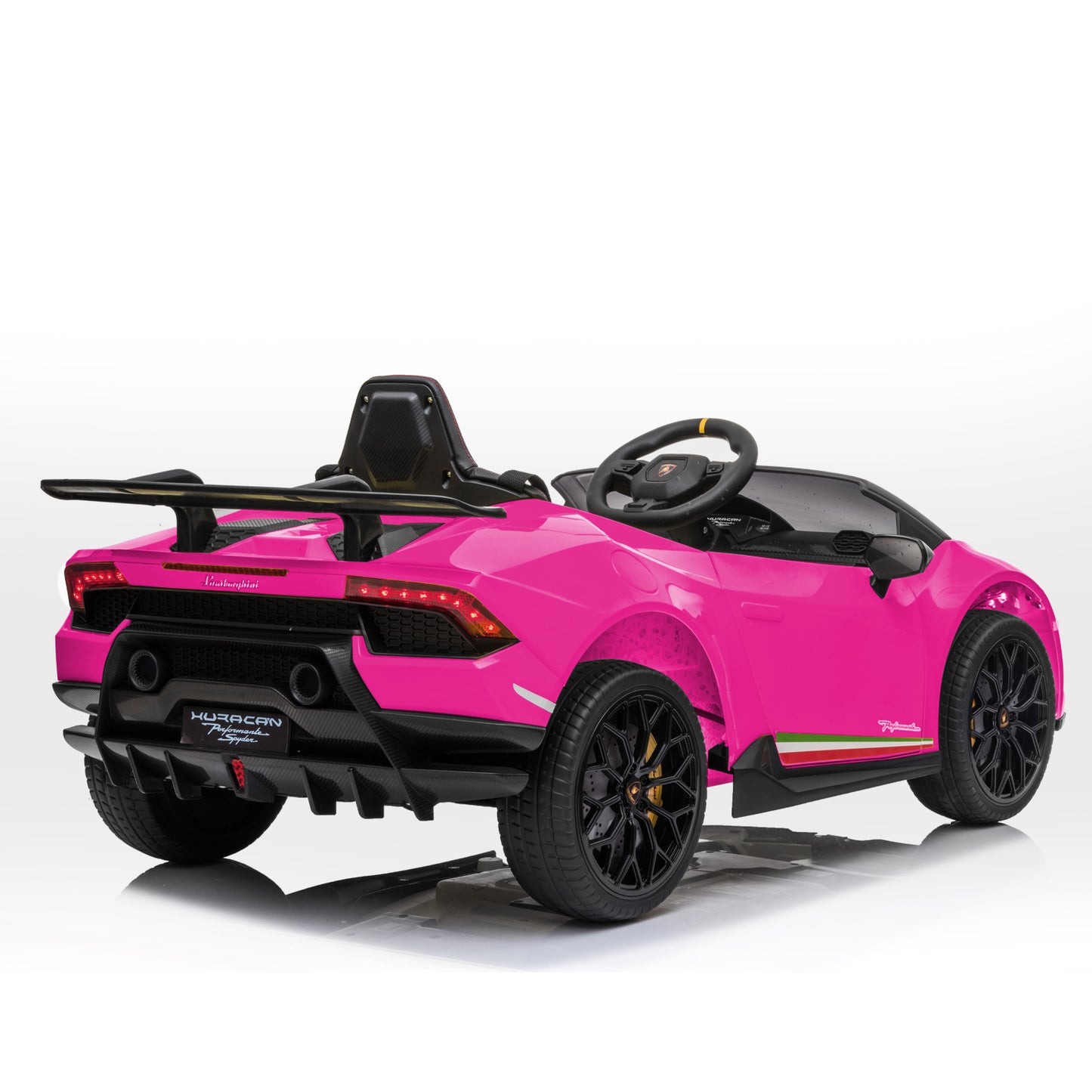 Lamborghini Performante Kids Electric Ride On Car Remote Control by Kahuna - Pink