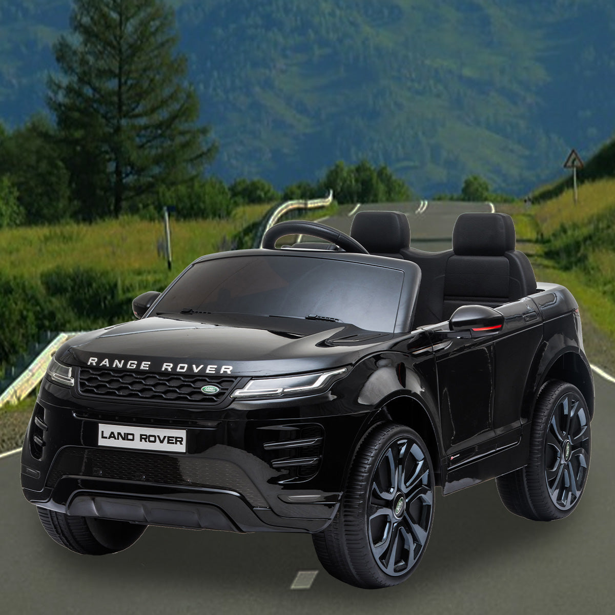 Land Rover Licensed Kids Electric Ride On Car Remote Control - Black