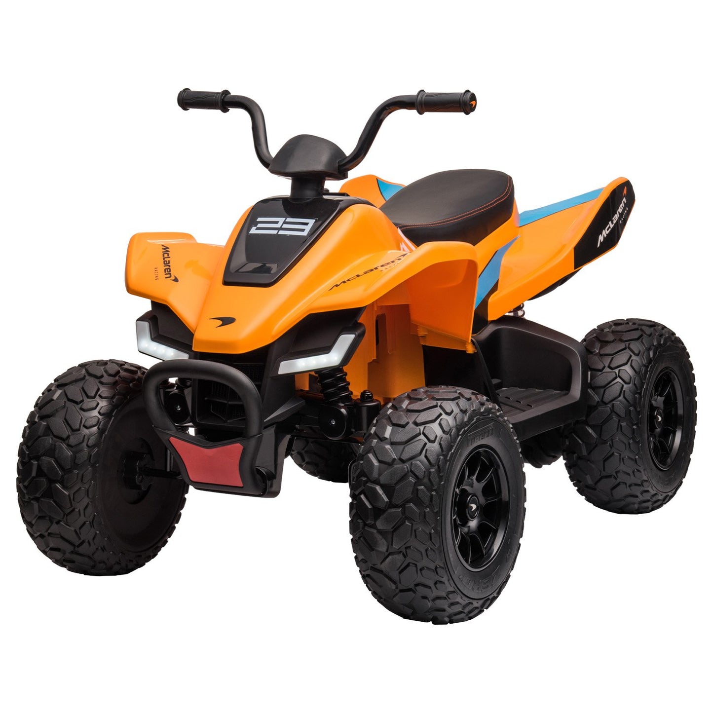 Licensed MCL35 McLaren Kids Toy Ride On Electric Quad Bike - Orange