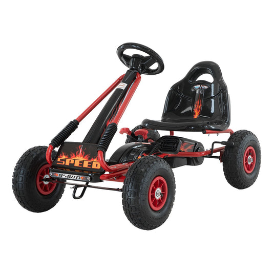 G95 Kids Ride On Pedal-Powered Go Kart  - Red