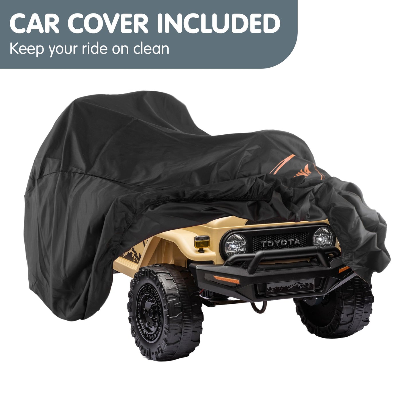 Toyota Fj Cruiser Kids Electric Ride On Car - Khaki