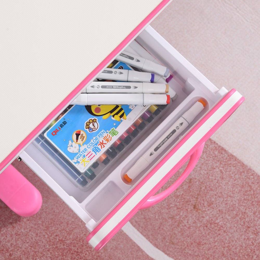 120cm Height Adjustable Children Kids Ergonomic Study Desk in PINK AU