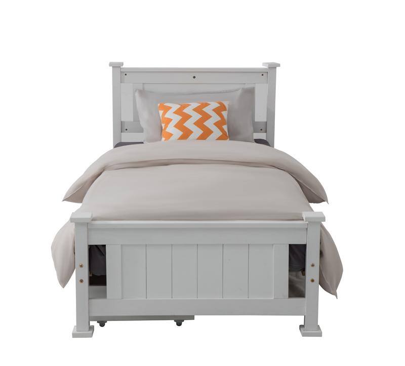 Double Solid Pine Timber Bed-Frame In White