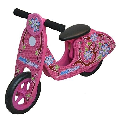 Pink Wooden Balance Scooter 12" for Kids