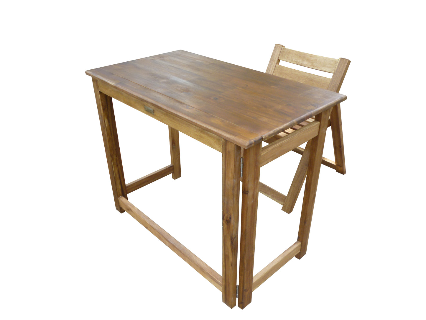 HARDWOOD Foldable Teen Desk Set (Acacia)