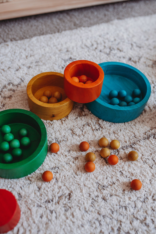 Natural Coloured Stacking and Nesting Bowls