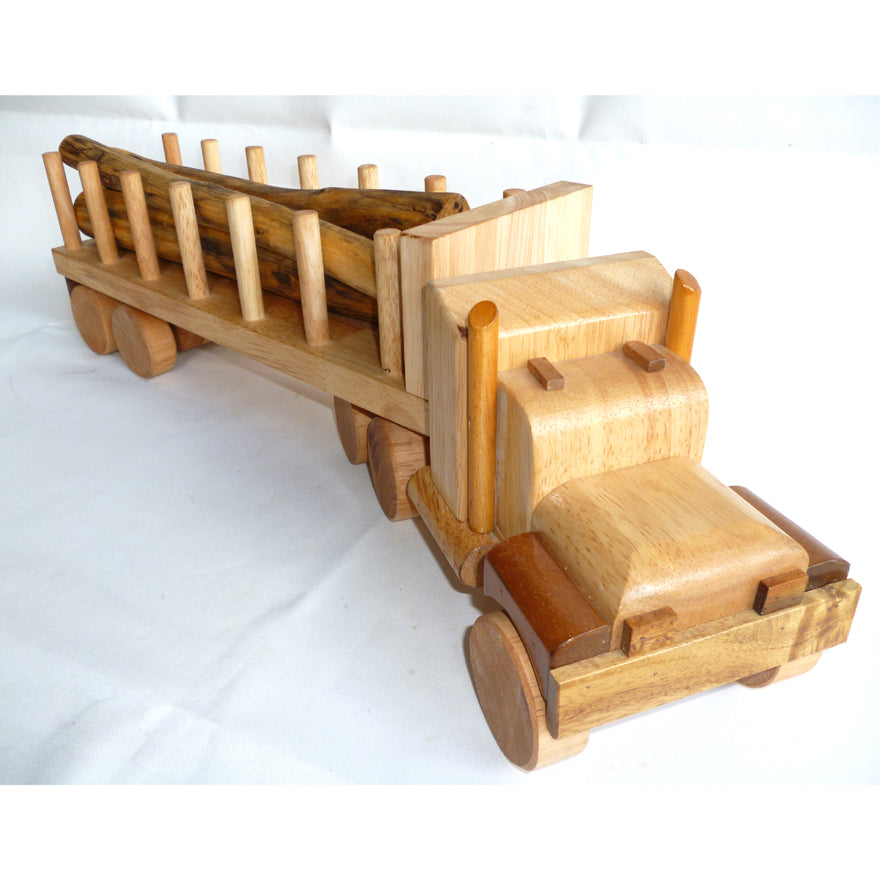 Log WOODEN Truck