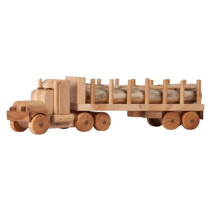 Log WOODEN Truck