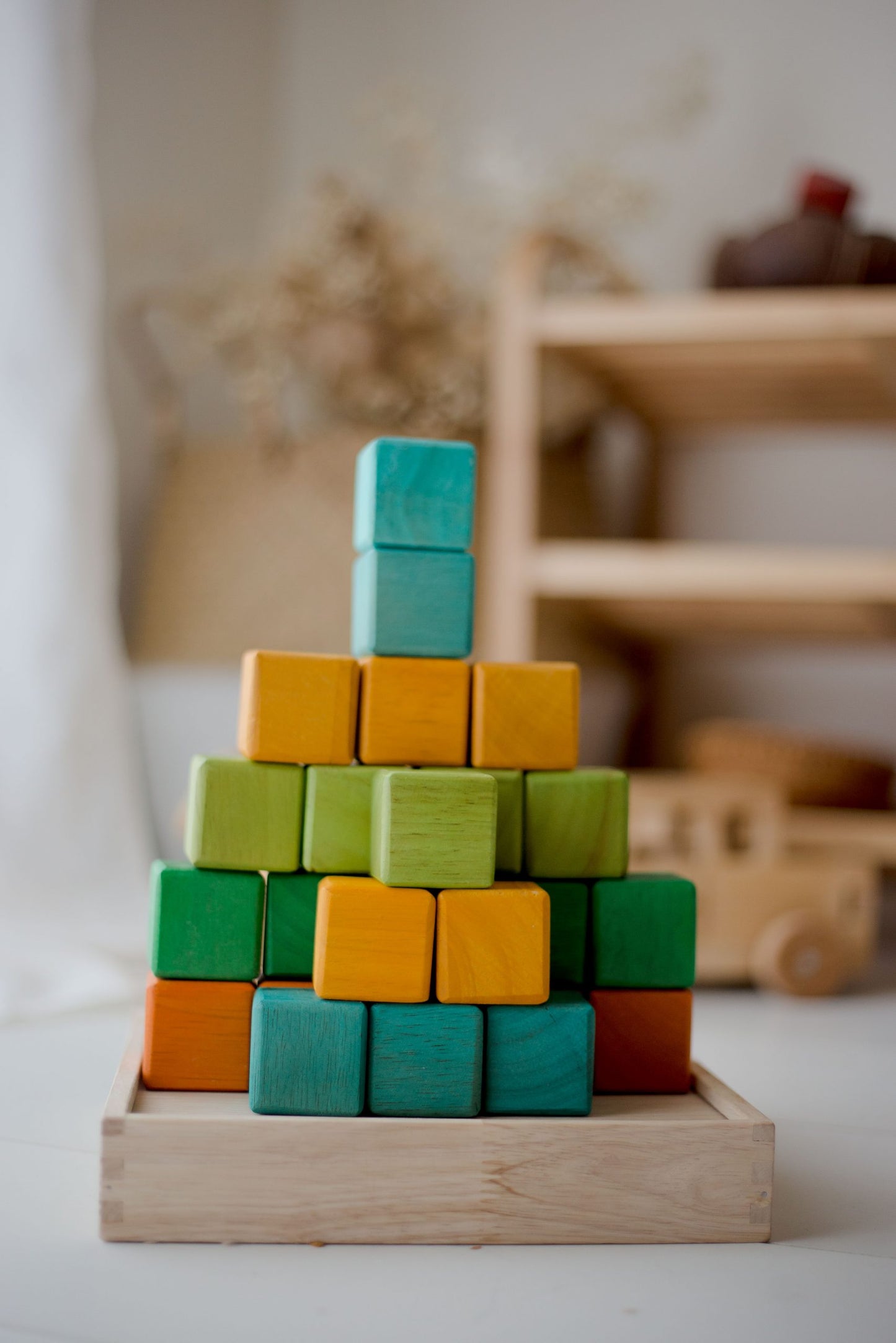 My first Colour WOODEN Blocks